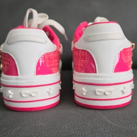 Karl Lagerfeld Pink and White Sneakers - Picture 5 of 8